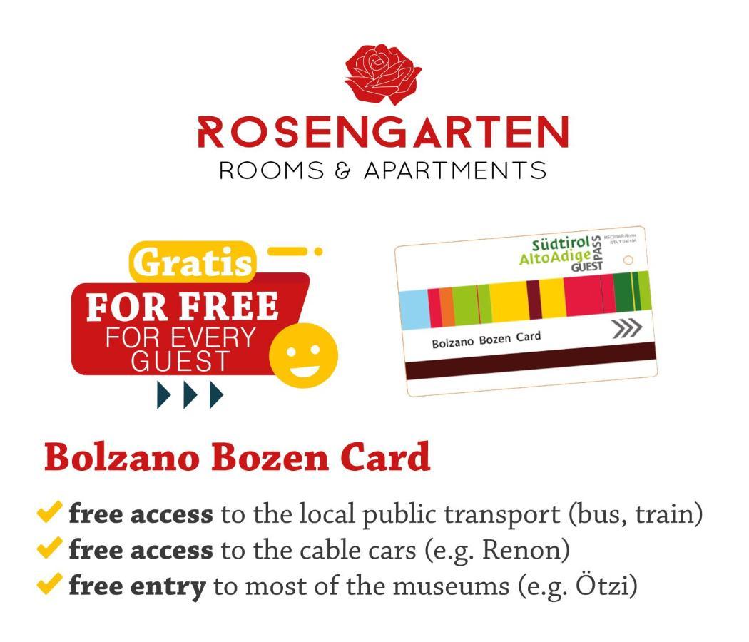 Rosengarten Rooms Больцано Экстерьер фото